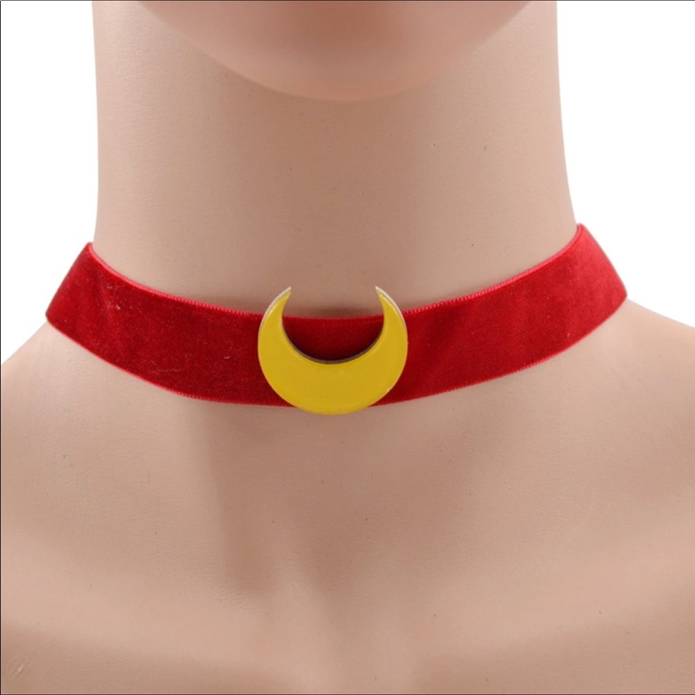 Sailor moon Chocker Necklace red