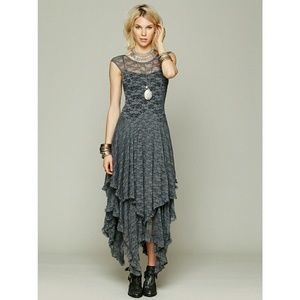 Free People Grey French Courtship Dress Free People Grey French Courtship Dress