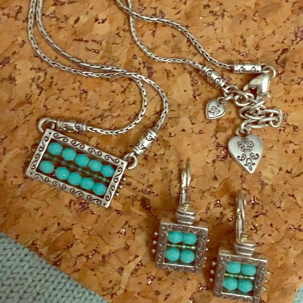 Brighton Turquoise necklace & earrings set