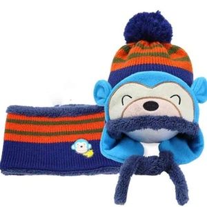 Adorable Blue Bear Beanie and Scarf 🐻