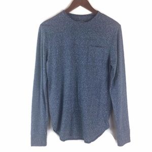 Men's Mossimo Long Sleeve Heather Gray Tee