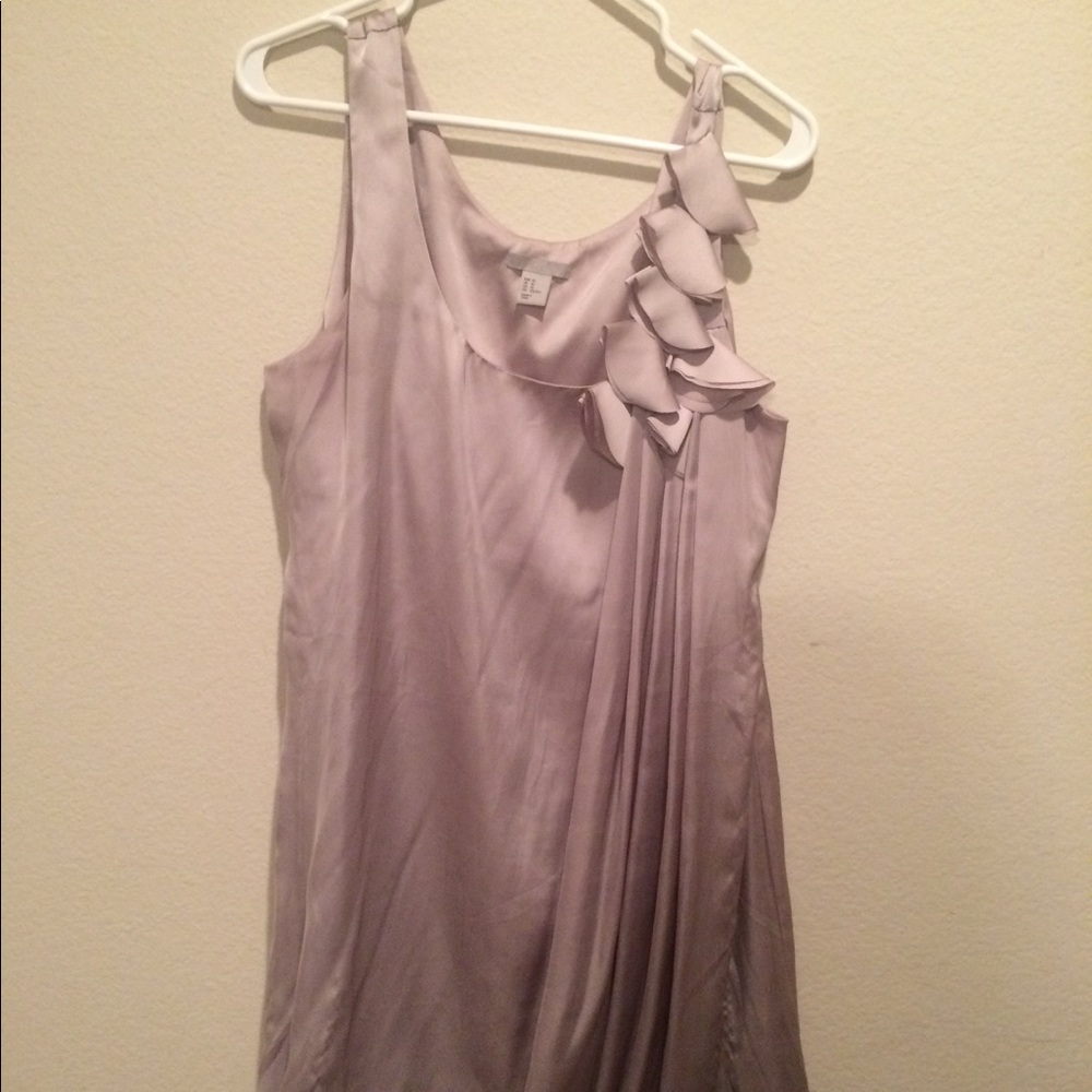 Silver cocktail dress