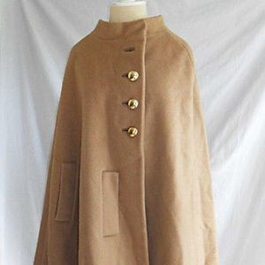 Vintage oversized camel couture winter cape