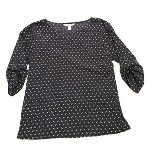 Anchors navy blouse