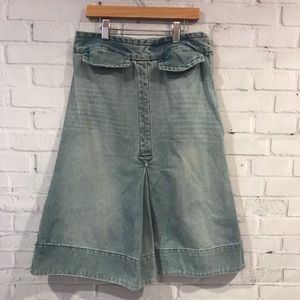 marc jacobs denim A-line midi-skirt, extra small 2