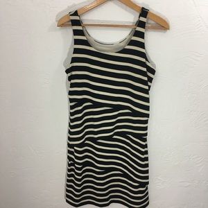 Loft black and cream sleeveless dress. Loft black and cream sleeveless dress.