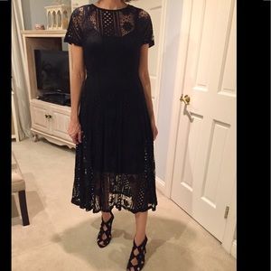 Black lace midi. NWOT Black lace midi. NWOT
