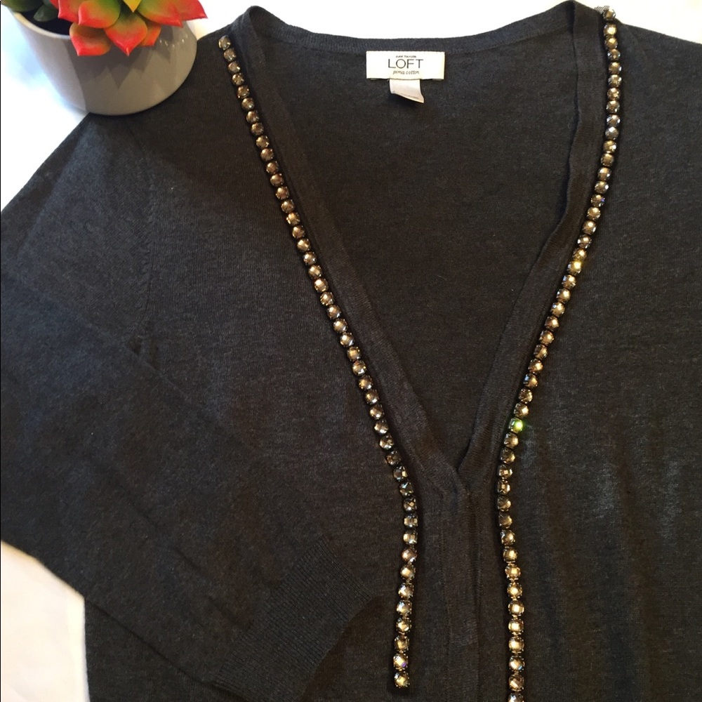 Loft Gray Cardigan