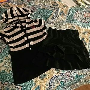 Girls 2 piece set w/ skort 6-6x