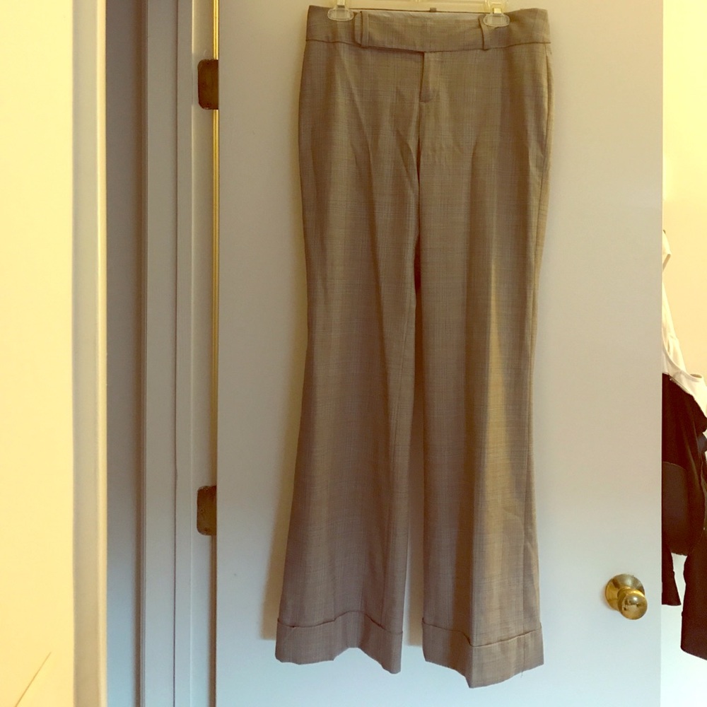 Banana Republic Martin fit pants herringbone gray