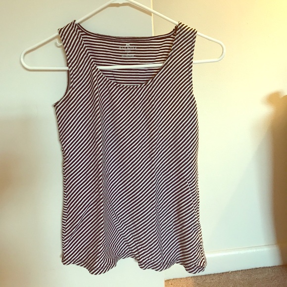 Talbots petites cotton tank top shell striped - Picture 1 of 3