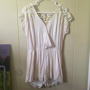 Crochet/lace romper
