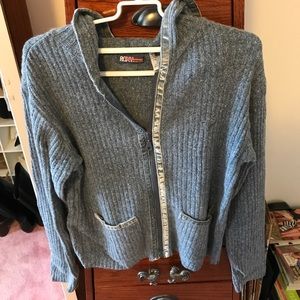 Velvet Trim Sweater - GUC