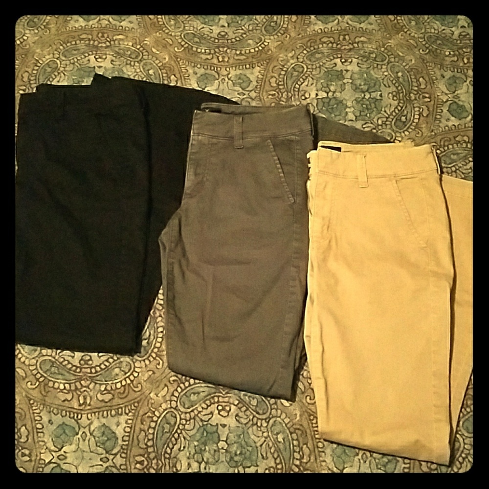 3 American Eagle Boho Artist pants