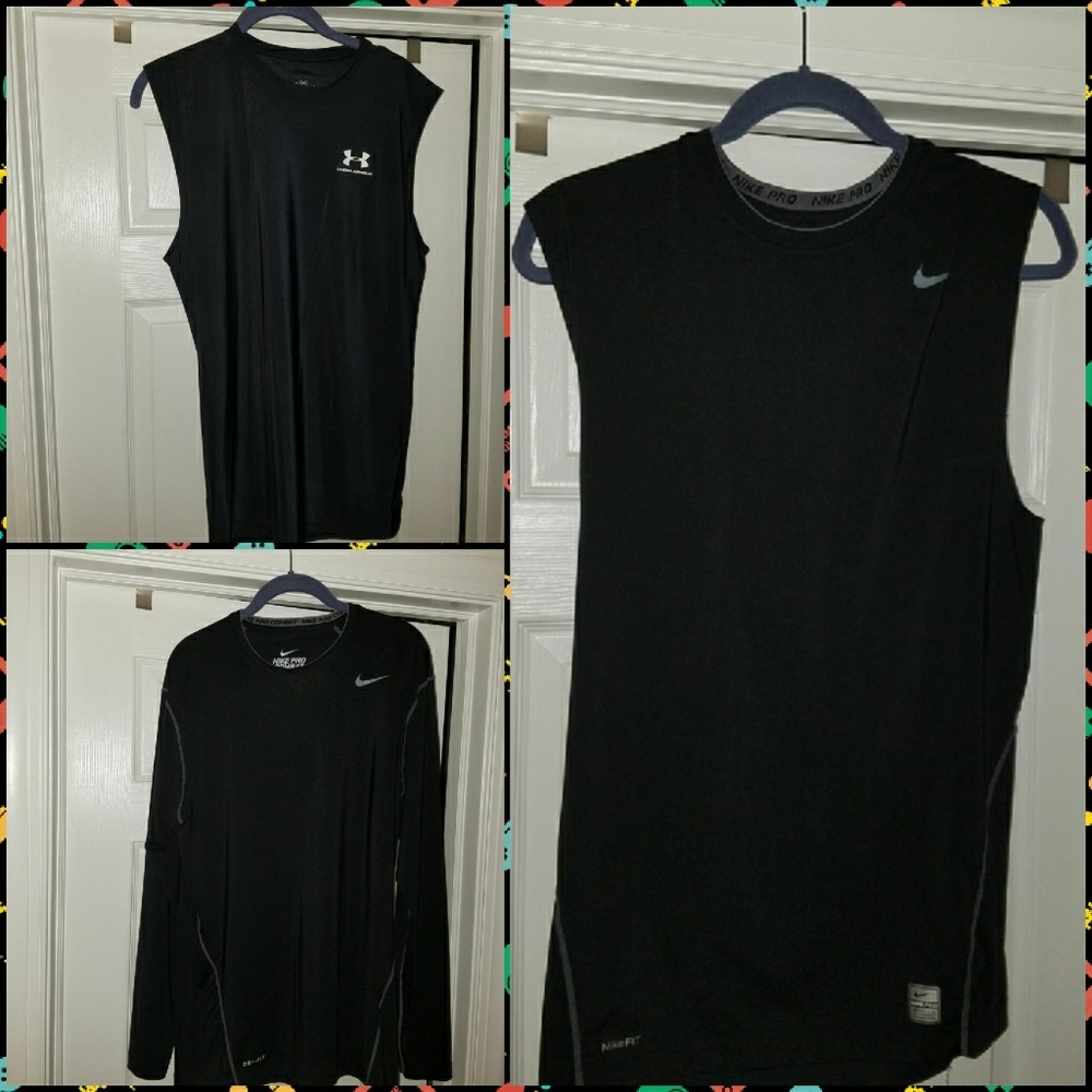 Sport Compression Shirts  Set of 3