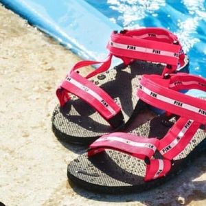 NWT limited edition Victoria’s Secret PINK sandals