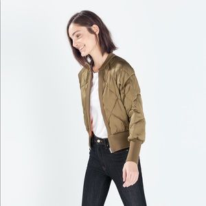 Quilted Bomber Jacket