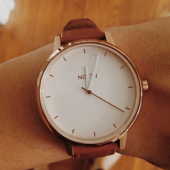 Nixon Accessories - 1 HOUR SALE! Nixon Kensington Camel Leather Watch