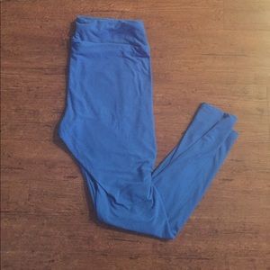 Lularoe TC solid blue leggings