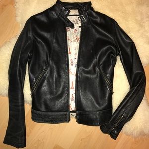 Miss Top Gun Leather Jacket Small