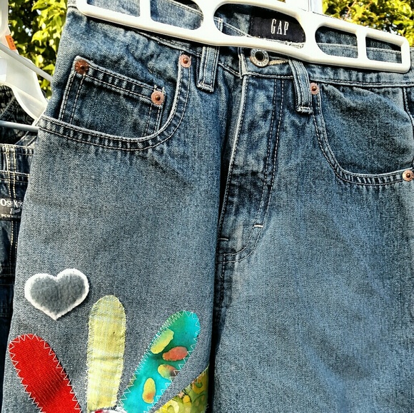 Gap Jean Artist Embellished Shorts - Picture 1 of 5