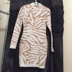 BRAND NEW Fashion Nova Zebra Print Dress