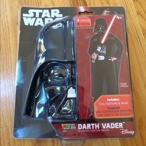 Star Wars Darth Vader 3 Piece Costume NIB