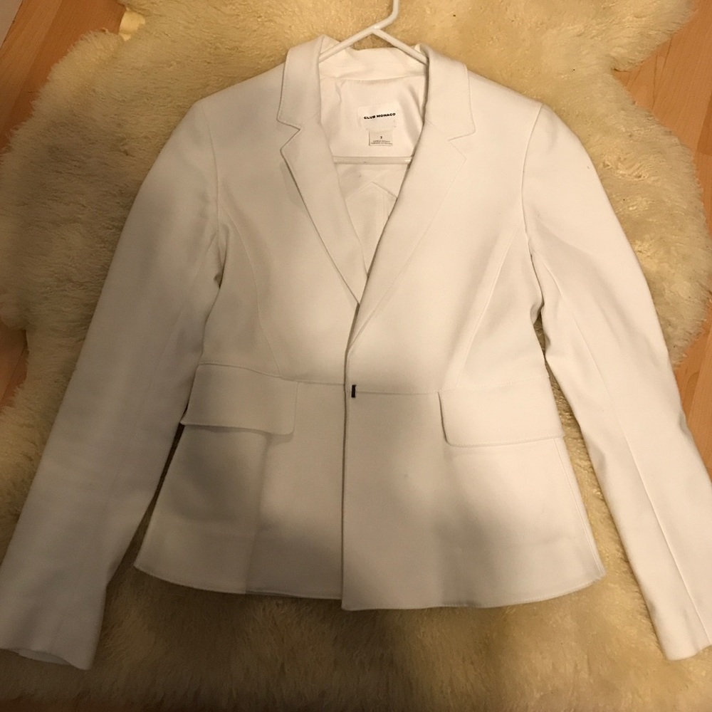 Club Monaco white blazer