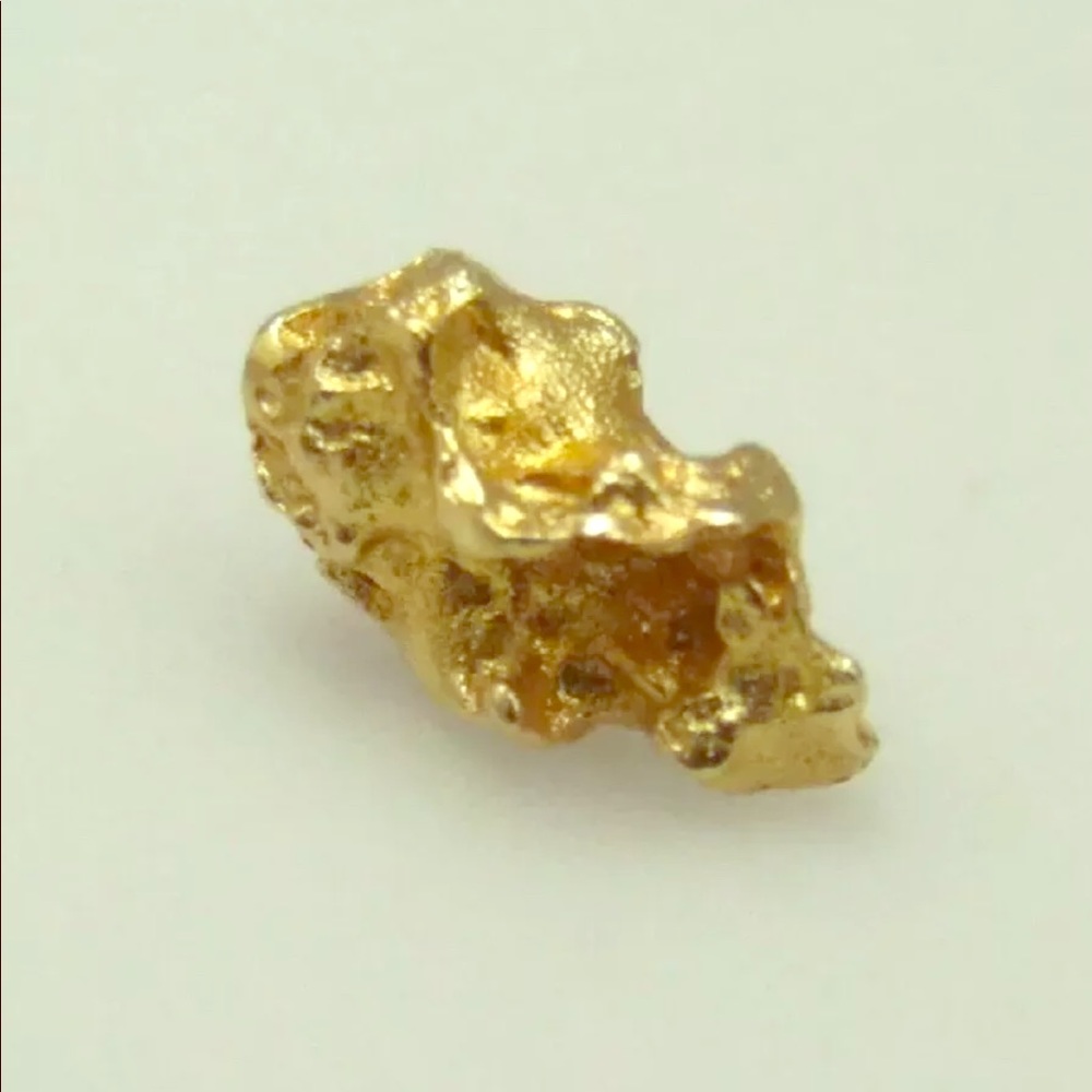 14k Gold Pendant Free Form Nugget