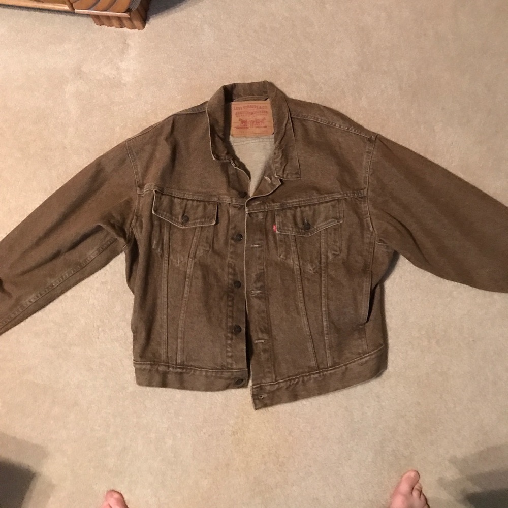 Brown denim Levi jacket