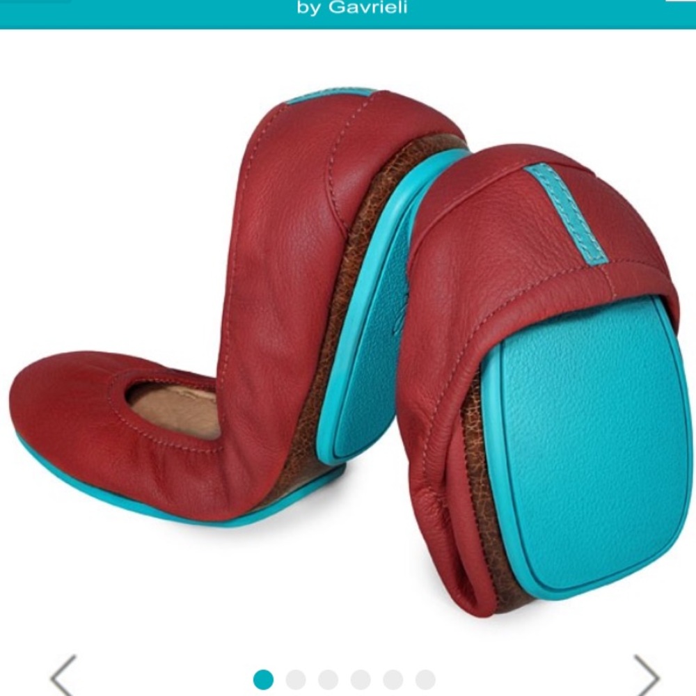 Tieks Cardinal Red Ballet Flats - LIKE NEW