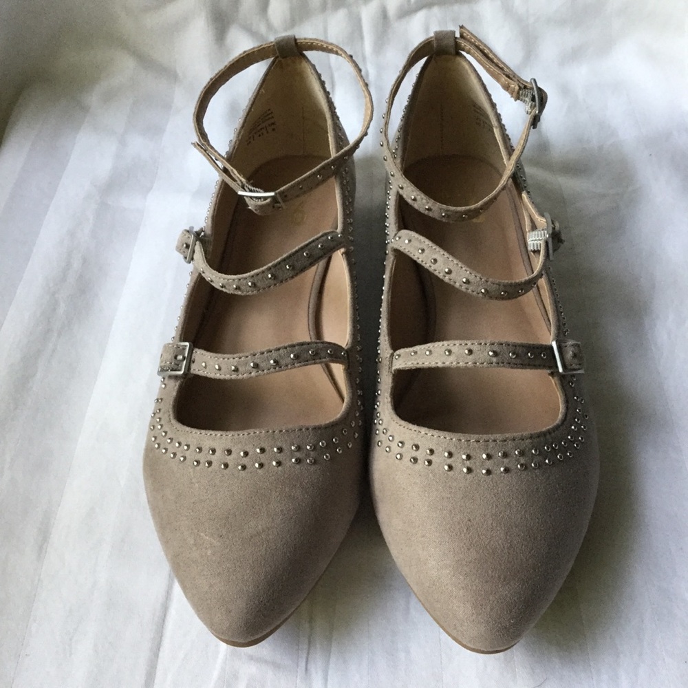 Mix No. 6 Cheraven Taupe Strappy Flats