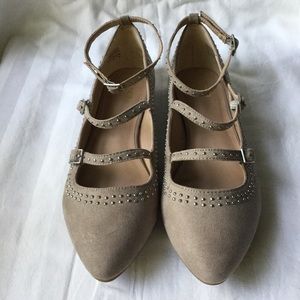 Mix No. 6 Cheraven Taupe Strappy Flats