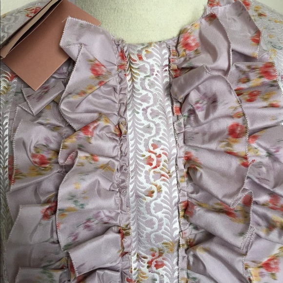 🚫SOLD🚫Miu Miu Lilla Taffetas Chinè Top - Picture 3 of 7