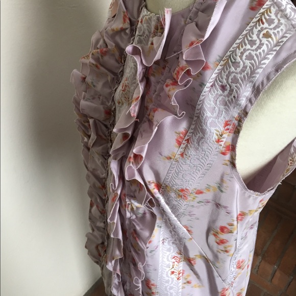 🚫SOLD🚫Miu Miu Lilla Taffetas Chinè Top - Picture 4 of 7