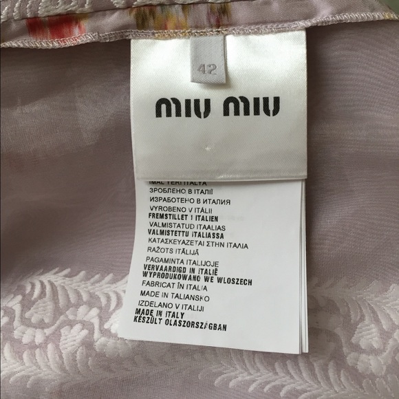 🚫SOLD🚫Miu Miu Lilla Taffetas Chinè Top - Picture 7 of 7