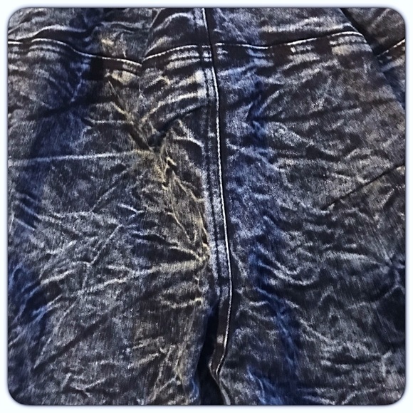 Distressed Denim Leggings Jeggings SM - Picture 3 of 5