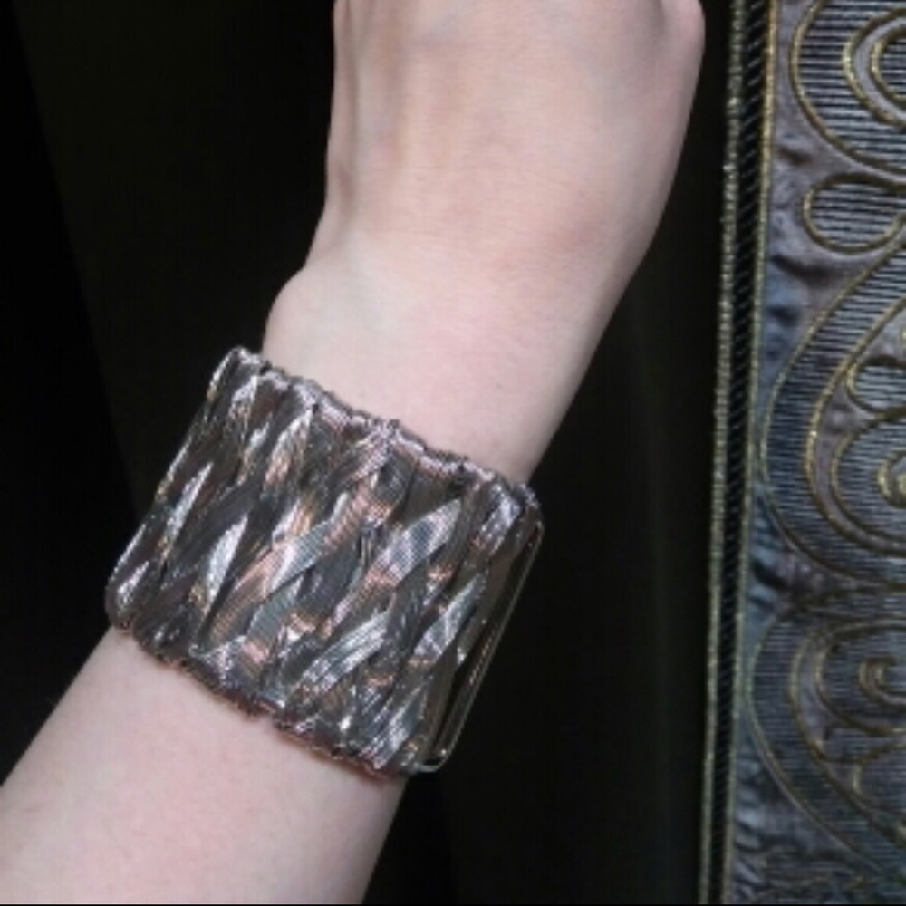 Silver Metal Wrapped Bracelet