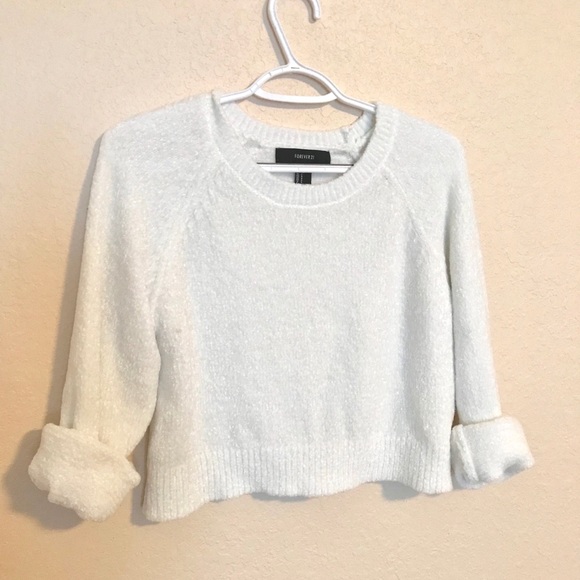 Forever 21 Cropped Sweater - Picture 1 of 3