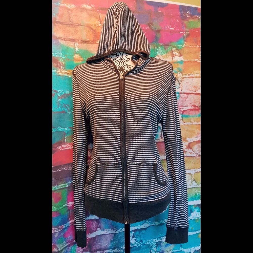 ❎Sold❎Tommy Hilfiger Hoodie Large Striped Top - Picture 7 of 7
