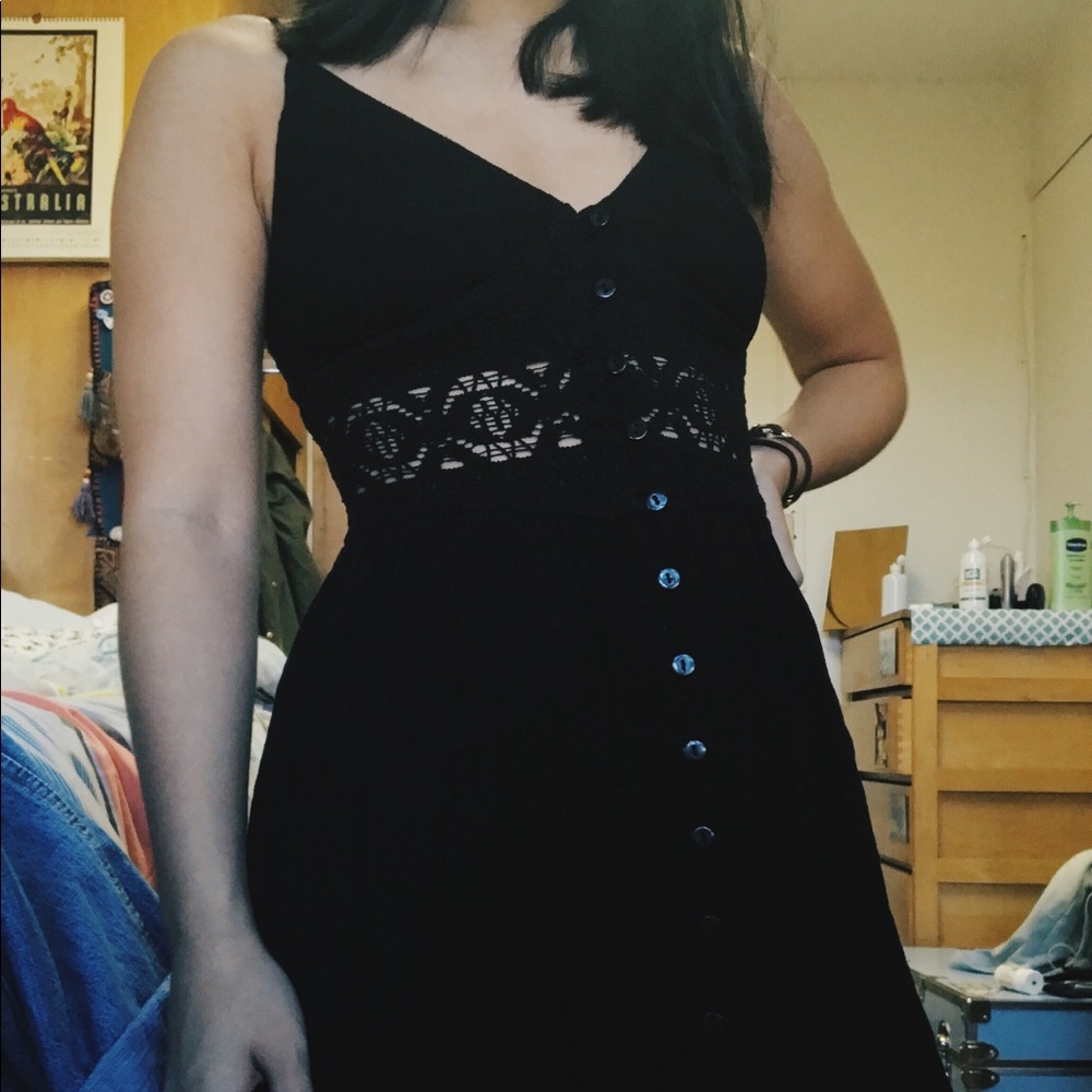 💥SOLD ON DEPOP💥 Black Lace Topshop Dress