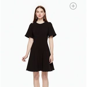 kate spade Scallop Crepe Swing Dress