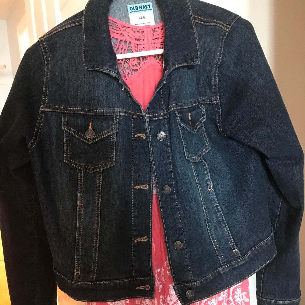 Cropped jean jacket