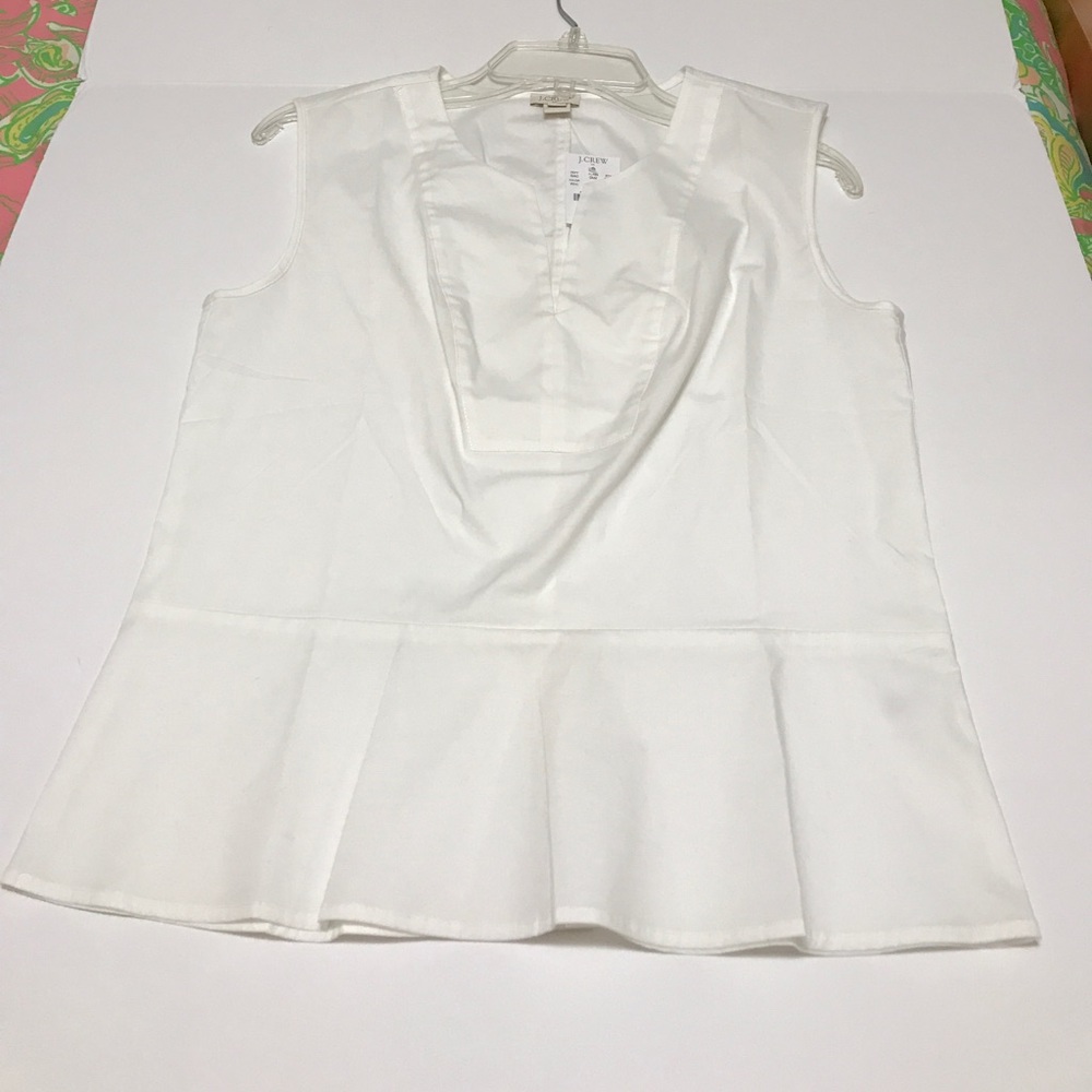 J crew sleeveless blouse with Pelham bottom