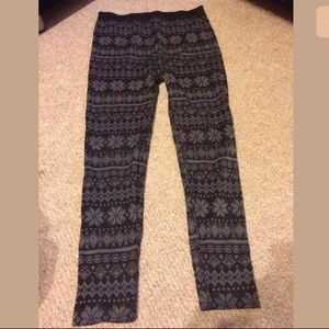 Lane Bryant Sz E/F fair isle leggings NWOT