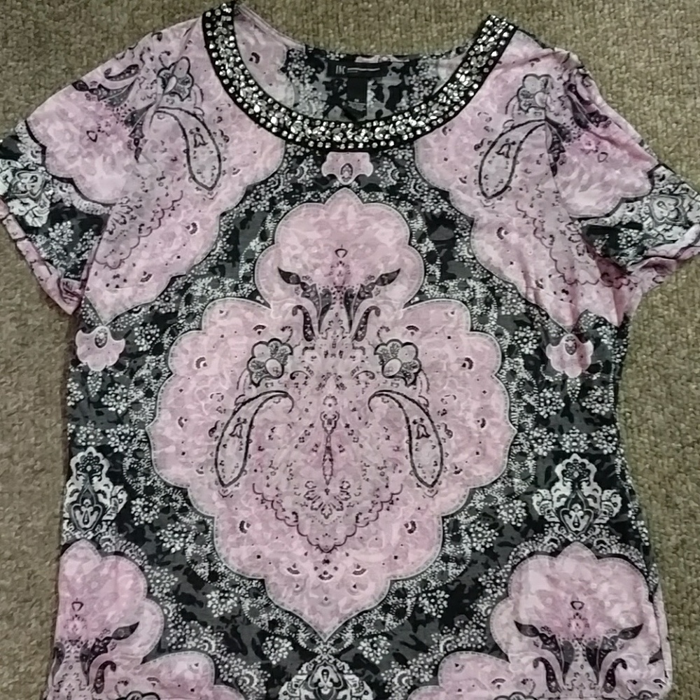 INC Beaded tee