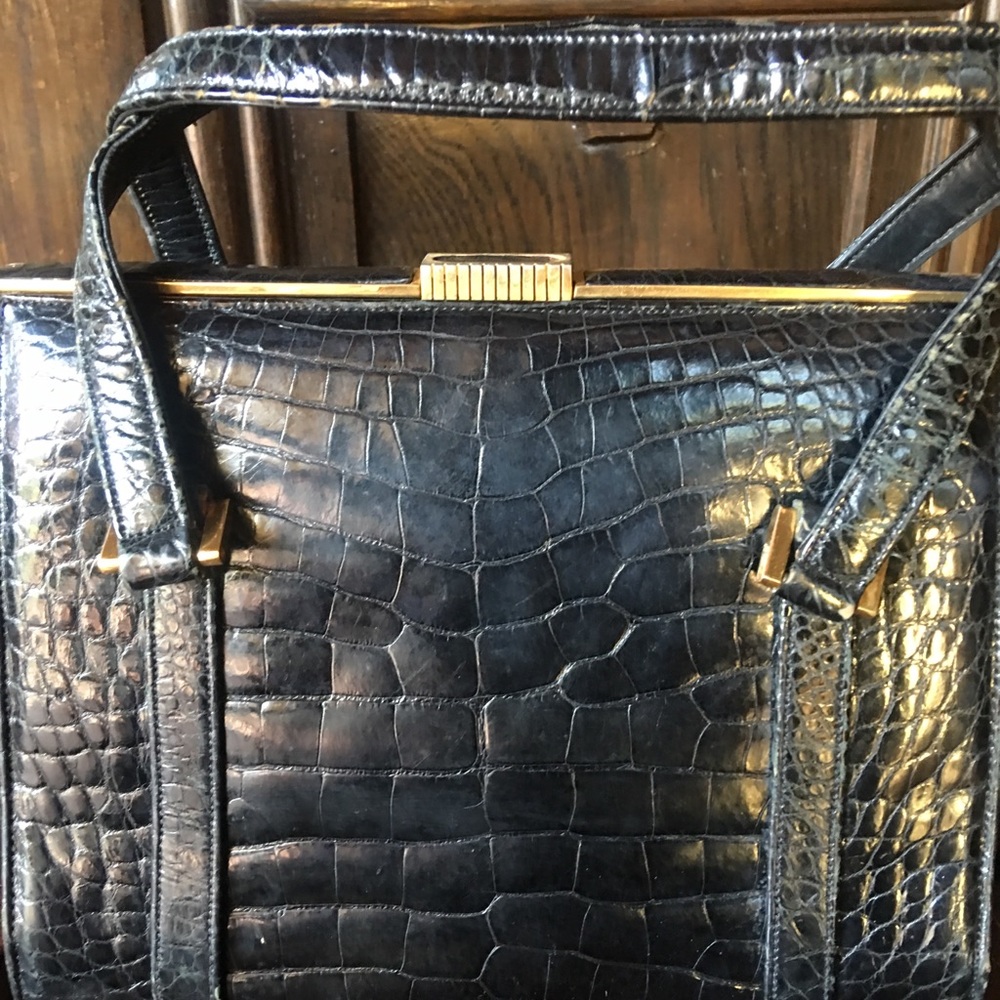 Black Alligator Bag (vintage)