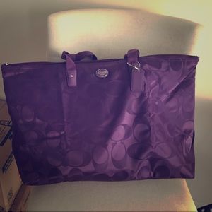 Coach oversized nylon tote