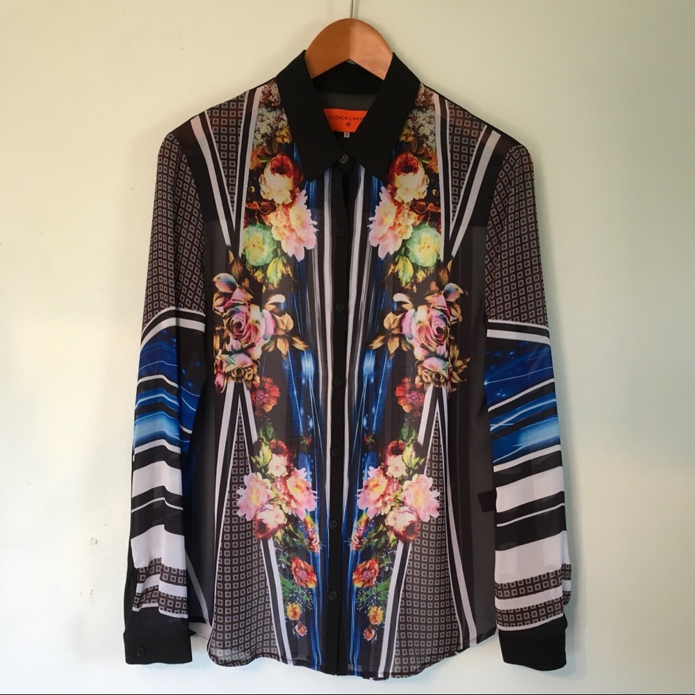 NWOT Clover Canyon Button down - Picture 2 of 6