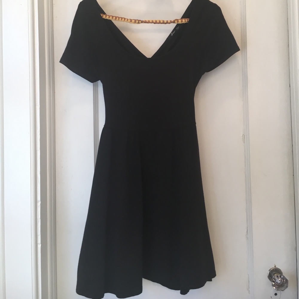 Black Cross-Back Dress
